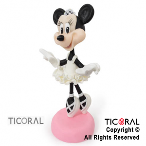 ADORNO MINNIE BAILARINA VESTIDO BLANCO A. PORCELANA FRIA x 1
